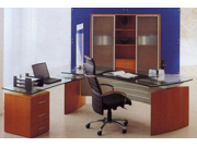 Glass Executive Desk CG-BLBT-16